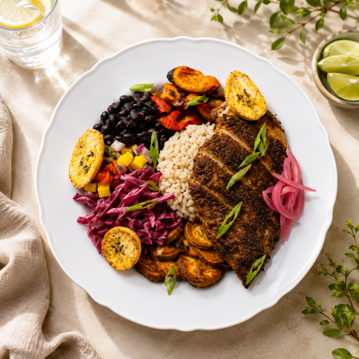 Carrebian jerk bowl