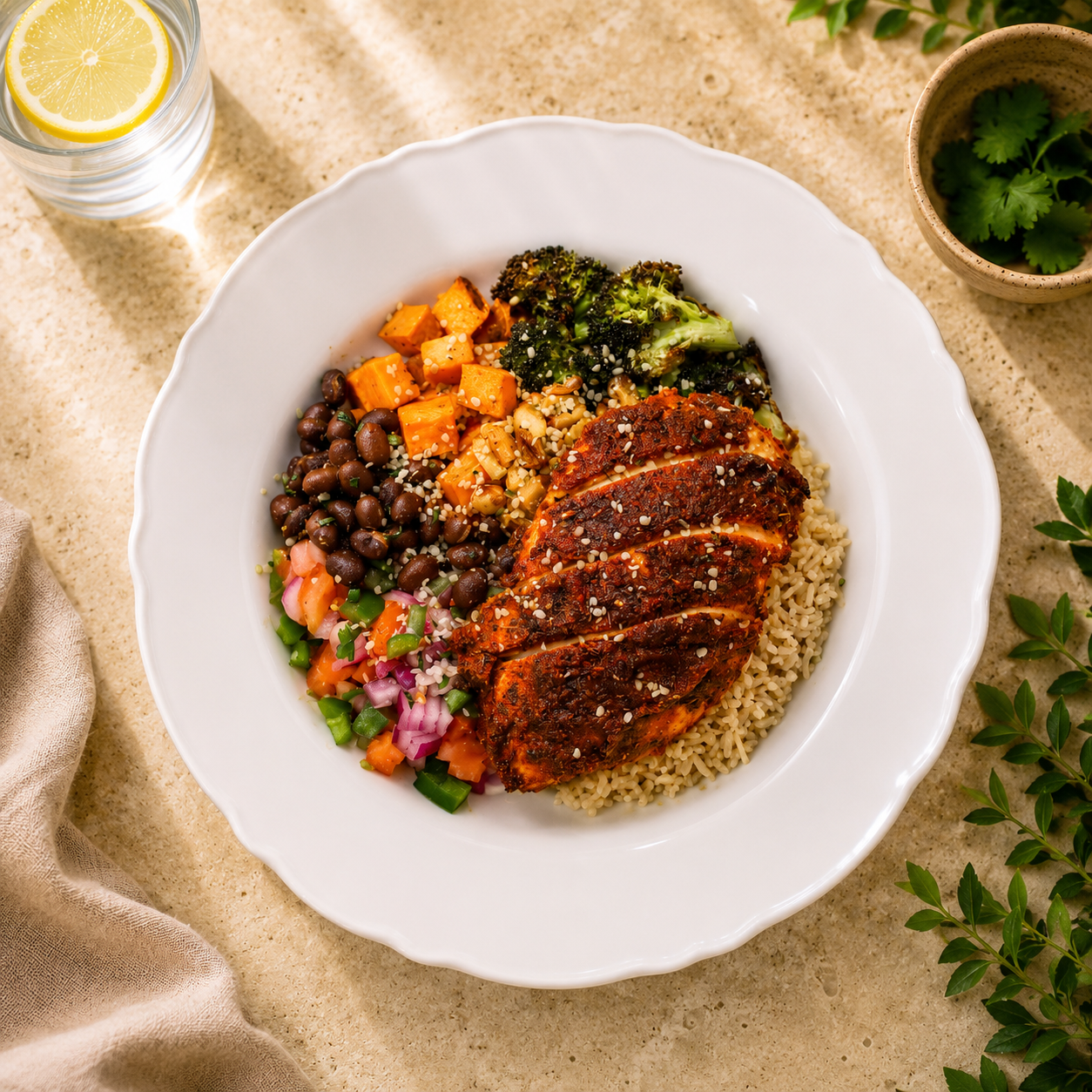 Cajun spice bowl